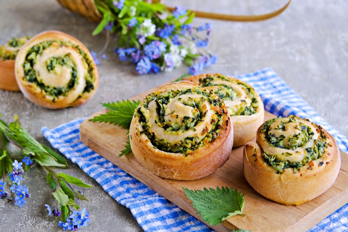 Börek Schnecken mit Brenneselblättern