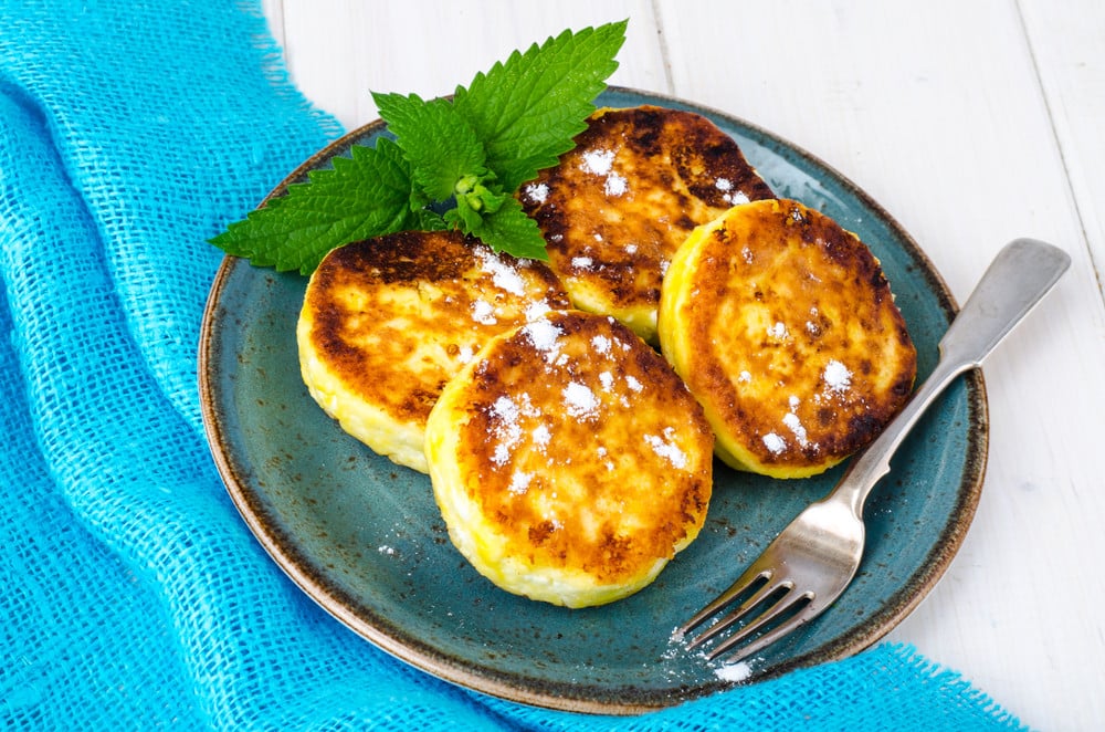 Gebratene Quarkkeulchen mit Schokolade