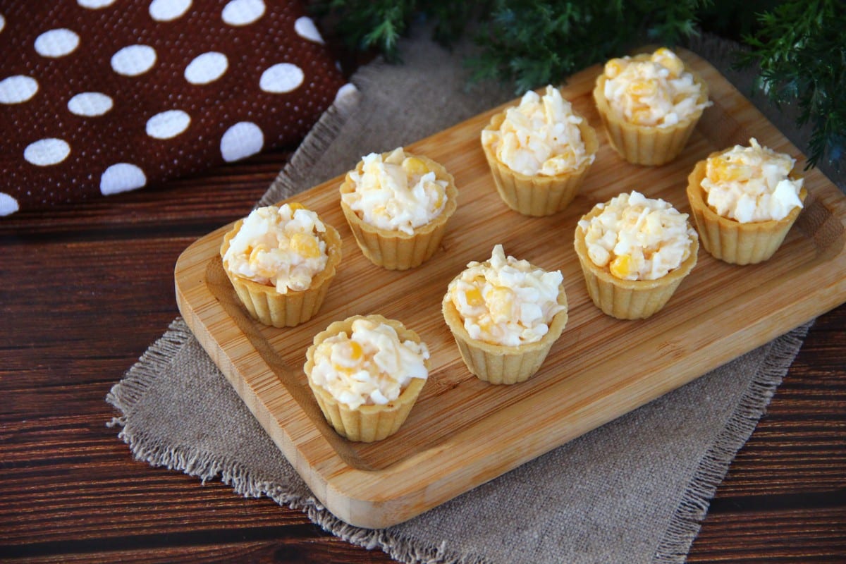 Gefüllte Tartelettes mit Hähnchen