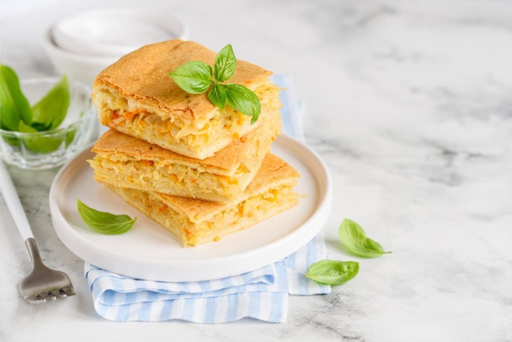 Gemüsekuchen mit Kohl