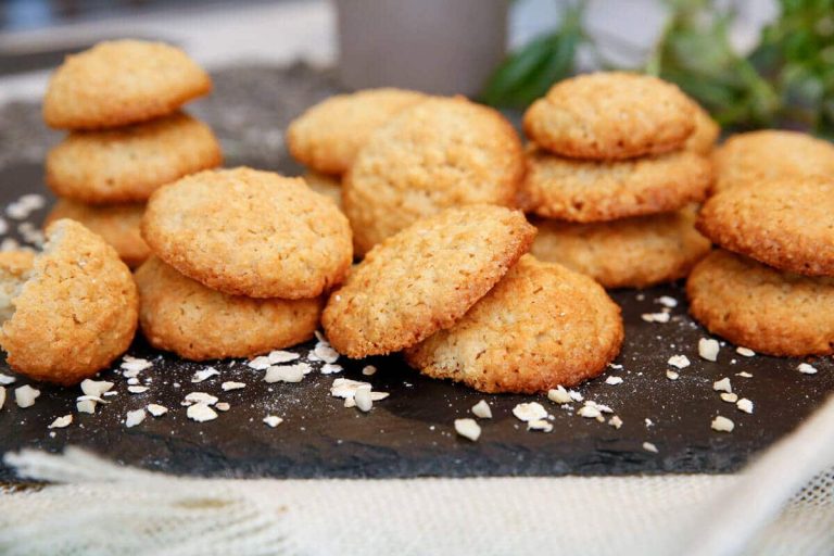 Knackige Haferflocken Kekse mit Mandeln – Einfaches Rezept für Haferkekse