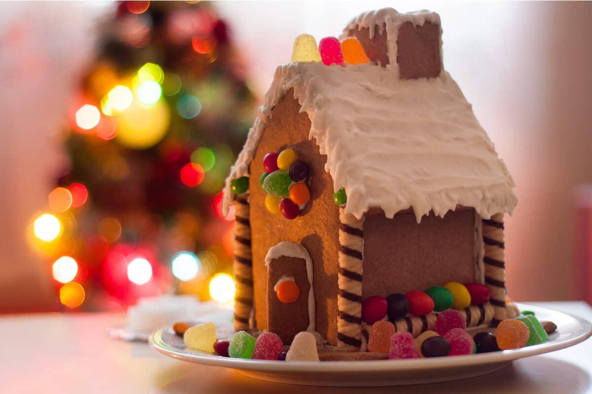 Süßes Lebkuchenhaus Weihnachtsgebäck selber machen