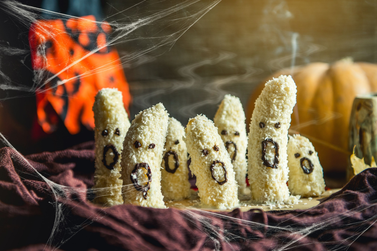 Bananengeister mit Kokoszauber Ein schaurig-schöner Snack