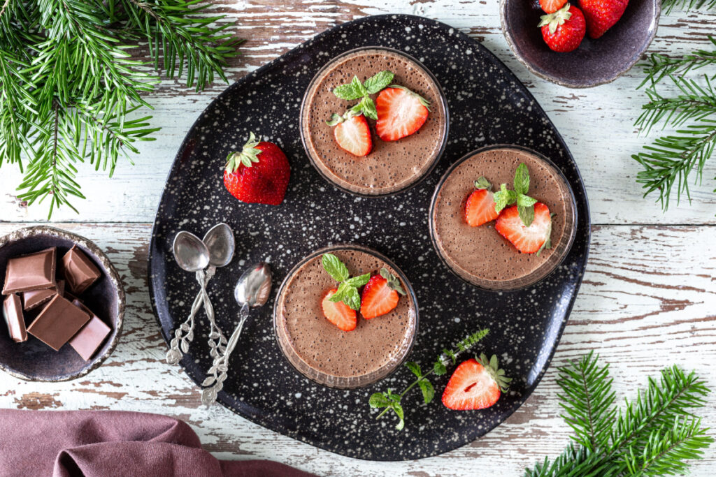 Weihnachtliches Schoko-Mousse Dessert