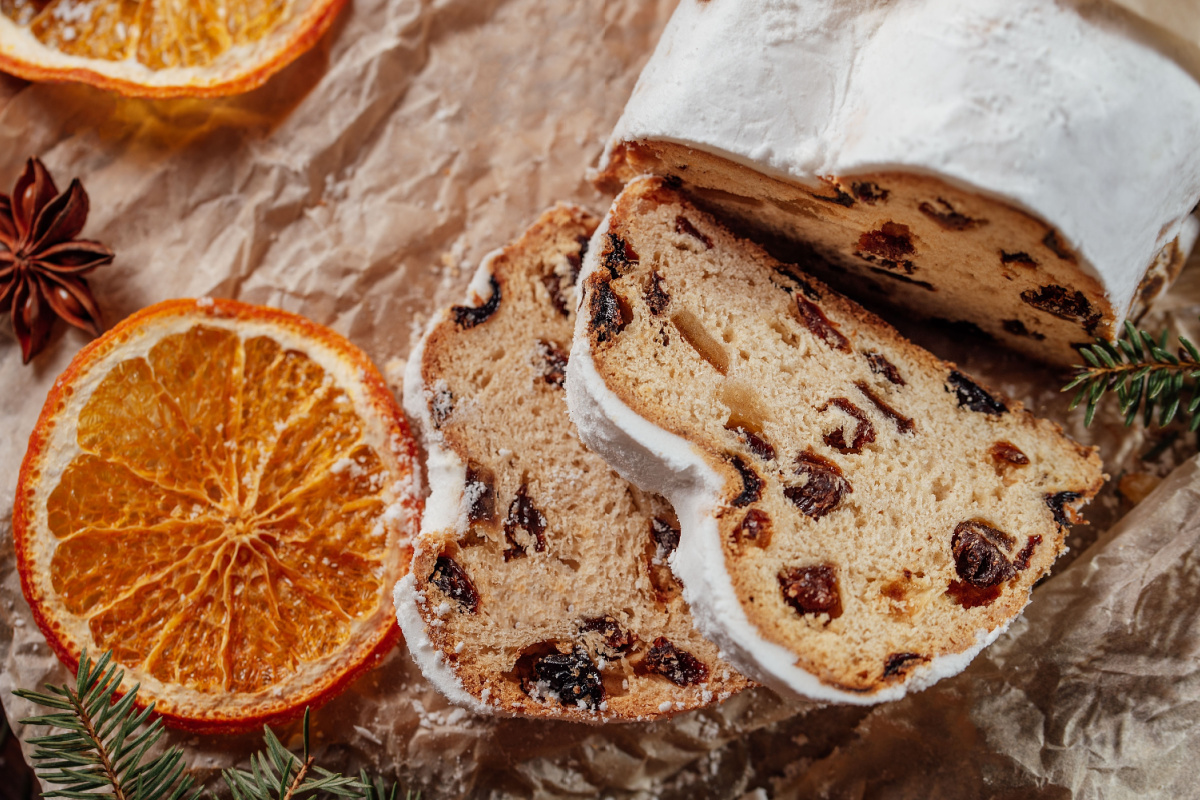 Genussvoller Christstollen mit Trockenobst