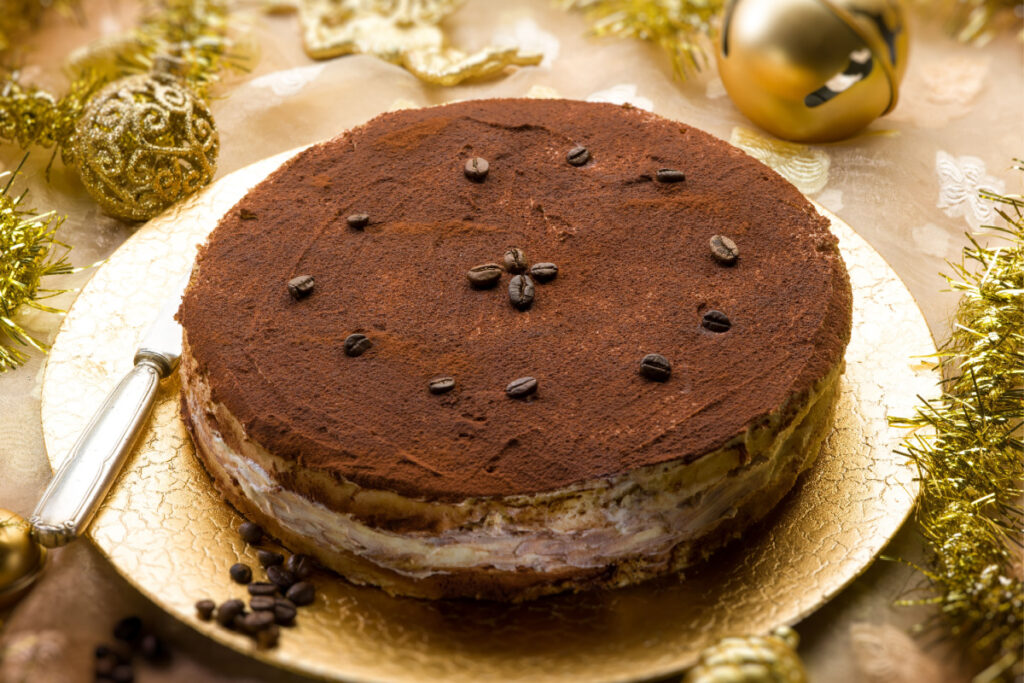 Weihnachtliche Tiramisu Torte Süße Festlichkeit