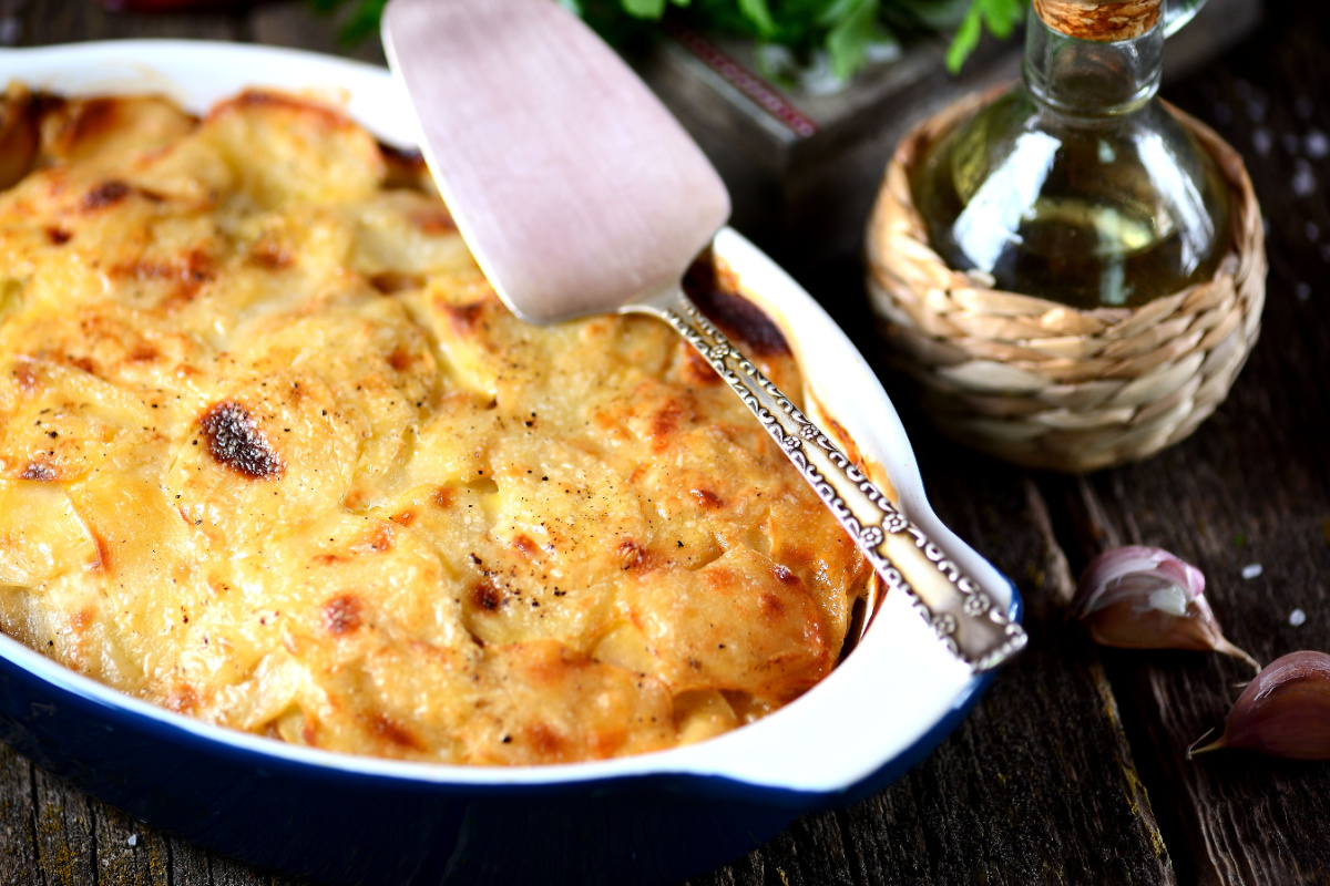 Herzhafter Kartoffelauflauf mit Hackfleisch