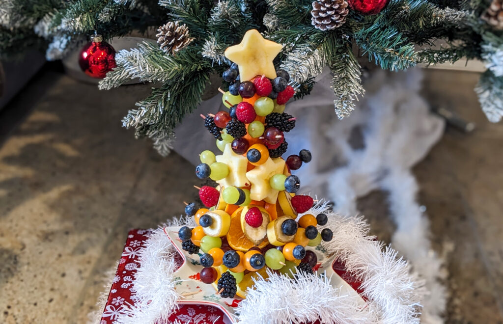 Weihnachtsdessert aus Obst für Weihnachten