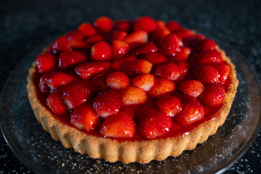 Ein Sommertraum Erdbeerkuchen mit Tortenguss