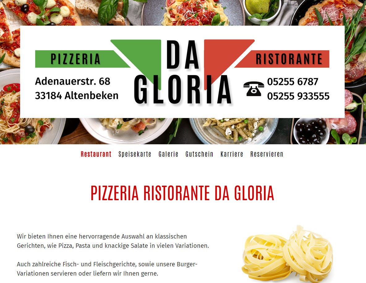 PIZZERIA RISTORANTE DA GLORIA in Altenbeken