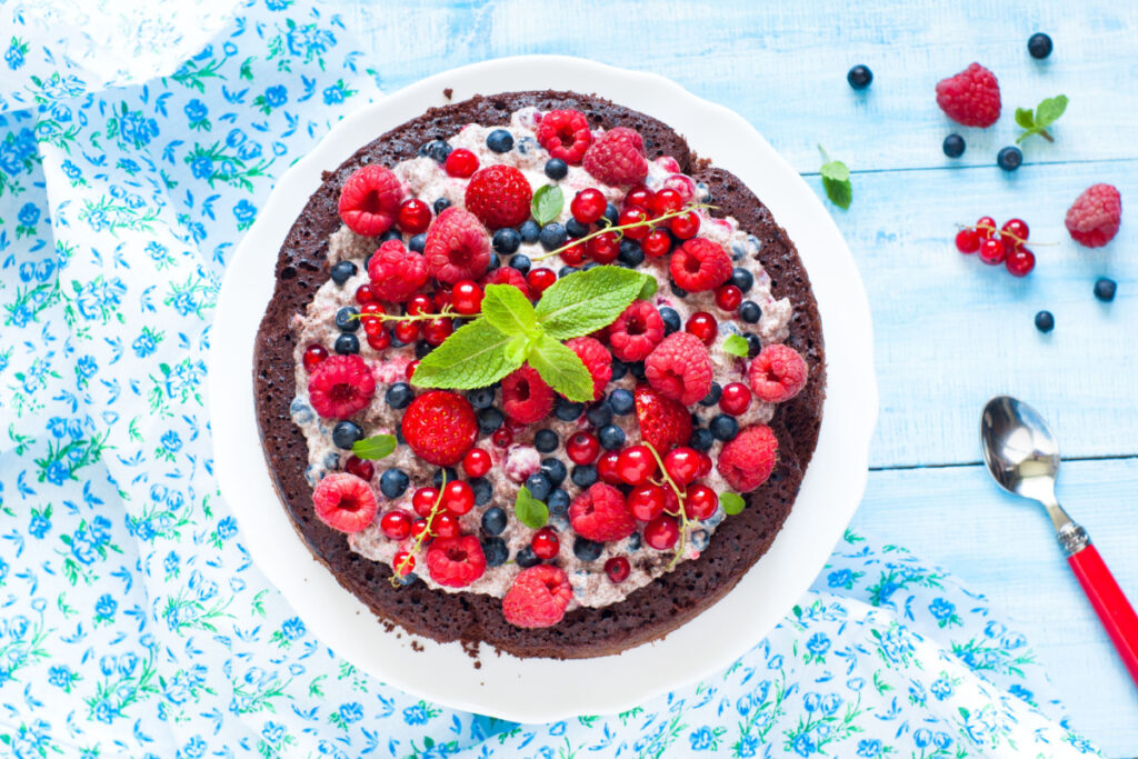 Schokokuchen Ein Sommertraum auf dem Teller