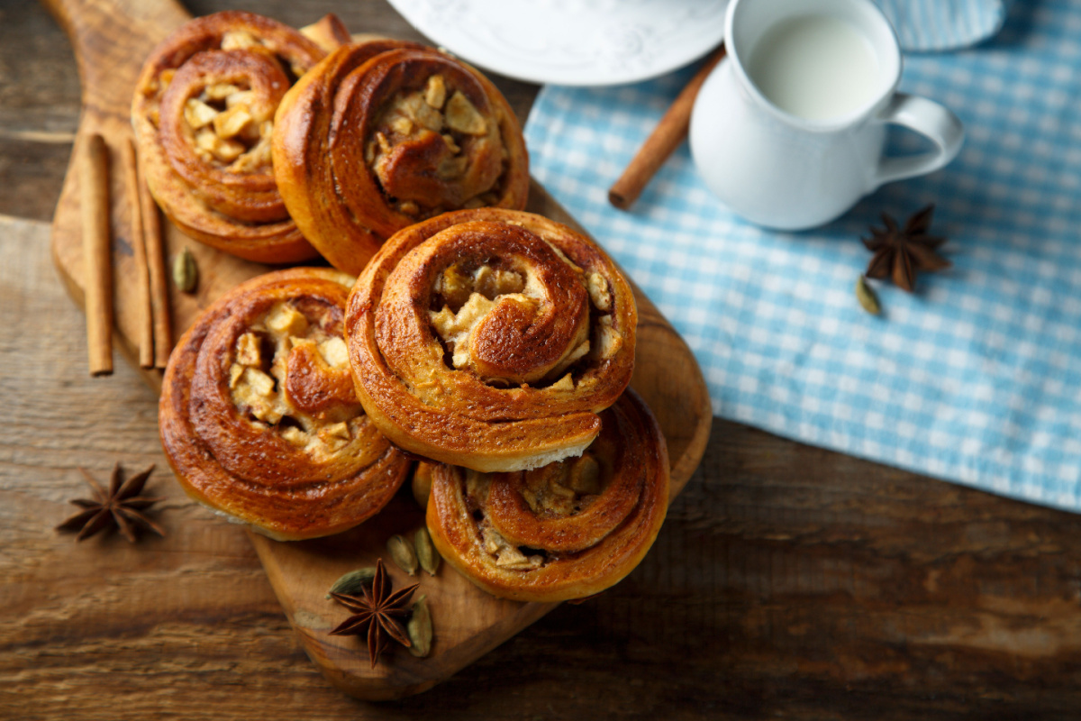 Apfel-Zimtschnecken Süße Versuchung mit herbstlichem Aroma