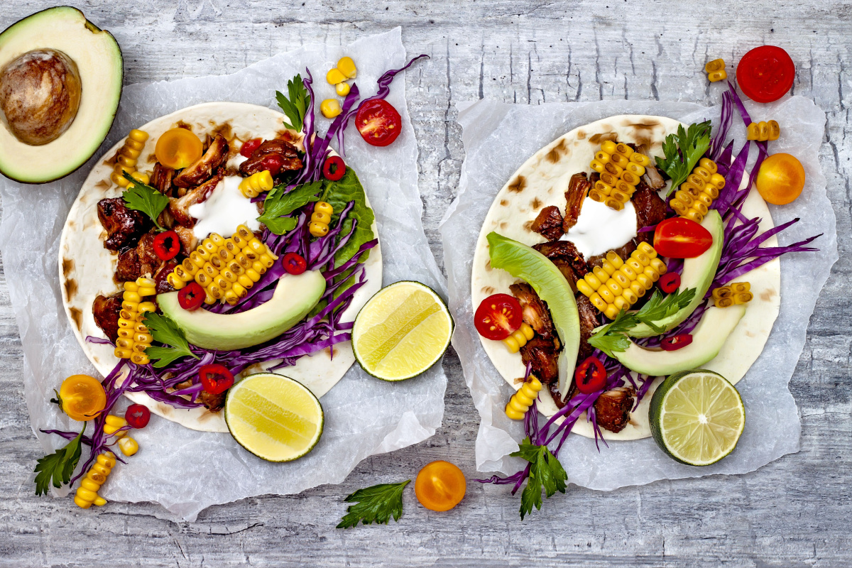 Die perfekte Mischung Mexikanische Tortillas mit Hähnchen