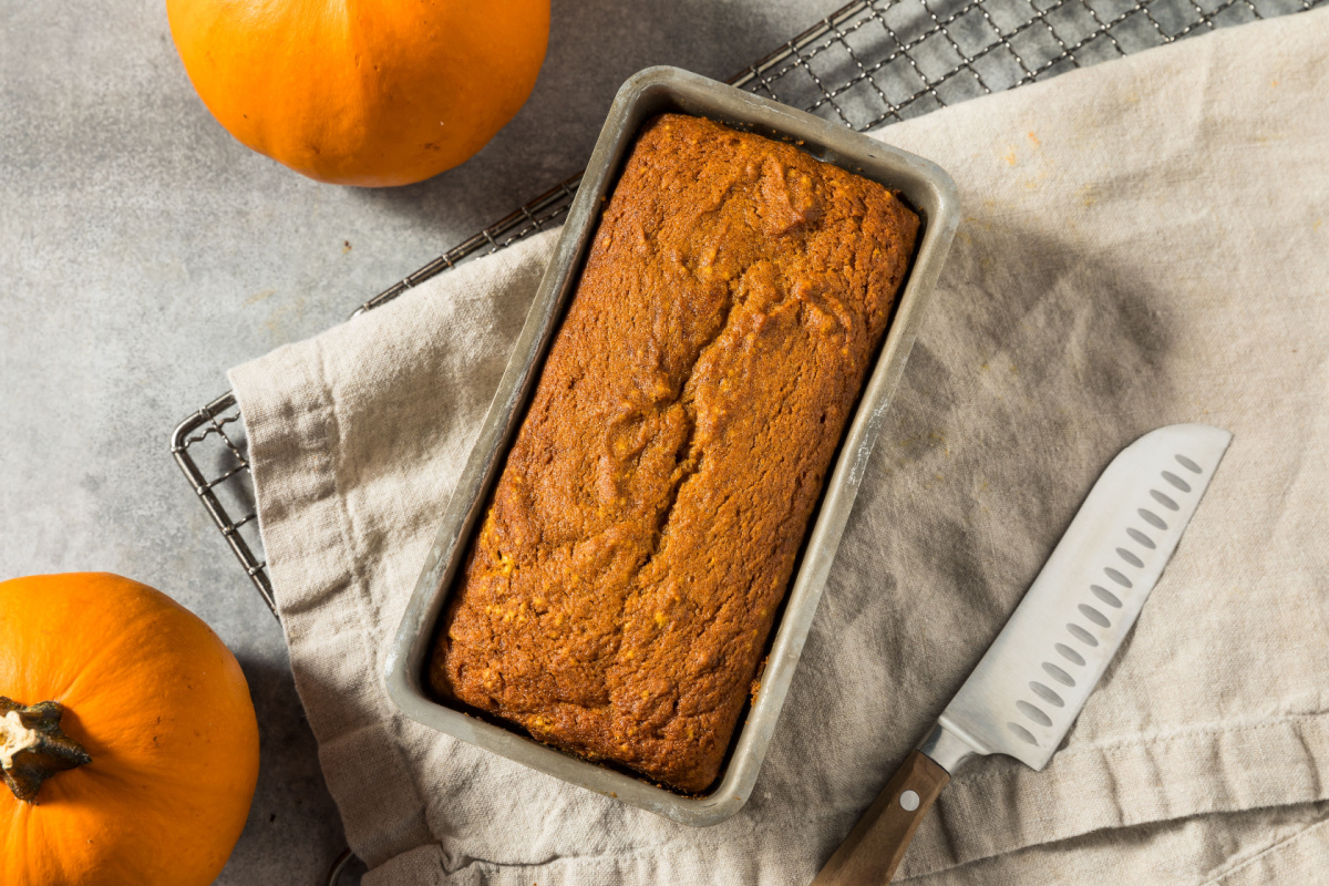 Kürbisbrot Ein herzhaftes Herbstbrot mit Dinkelmehl