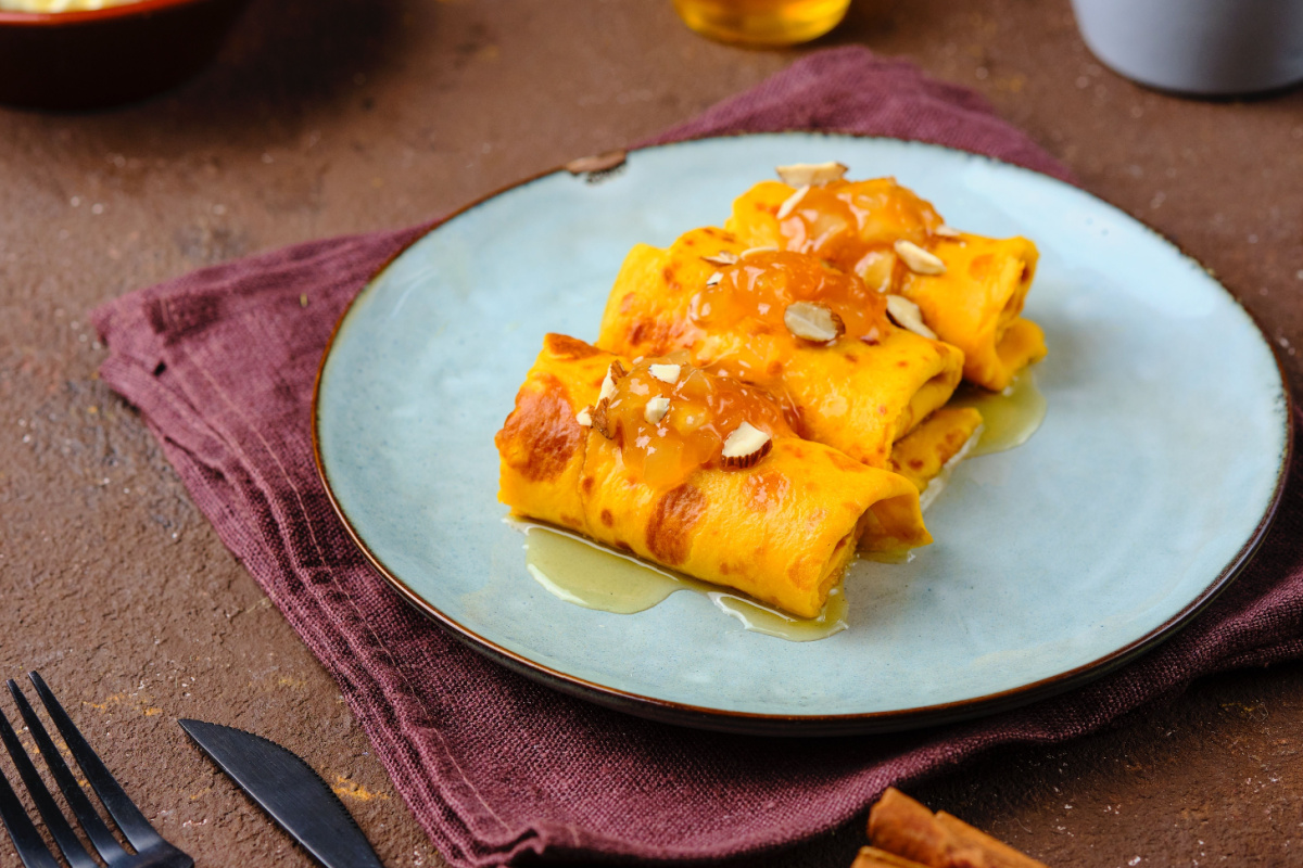 Kürbispfannkuchen Herbstliche Leckerbissen aus der Pfanne