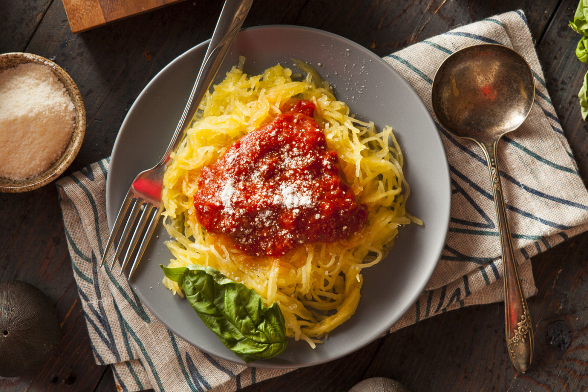 Spaghettikürbis statt Pasta Gesund und lecker