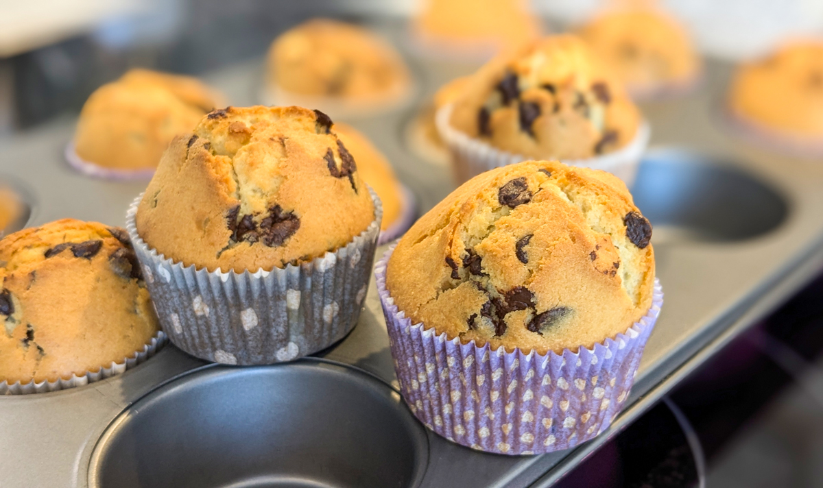 Fluffige Muffins mit Schokolade: Kinderleichtes Rezept