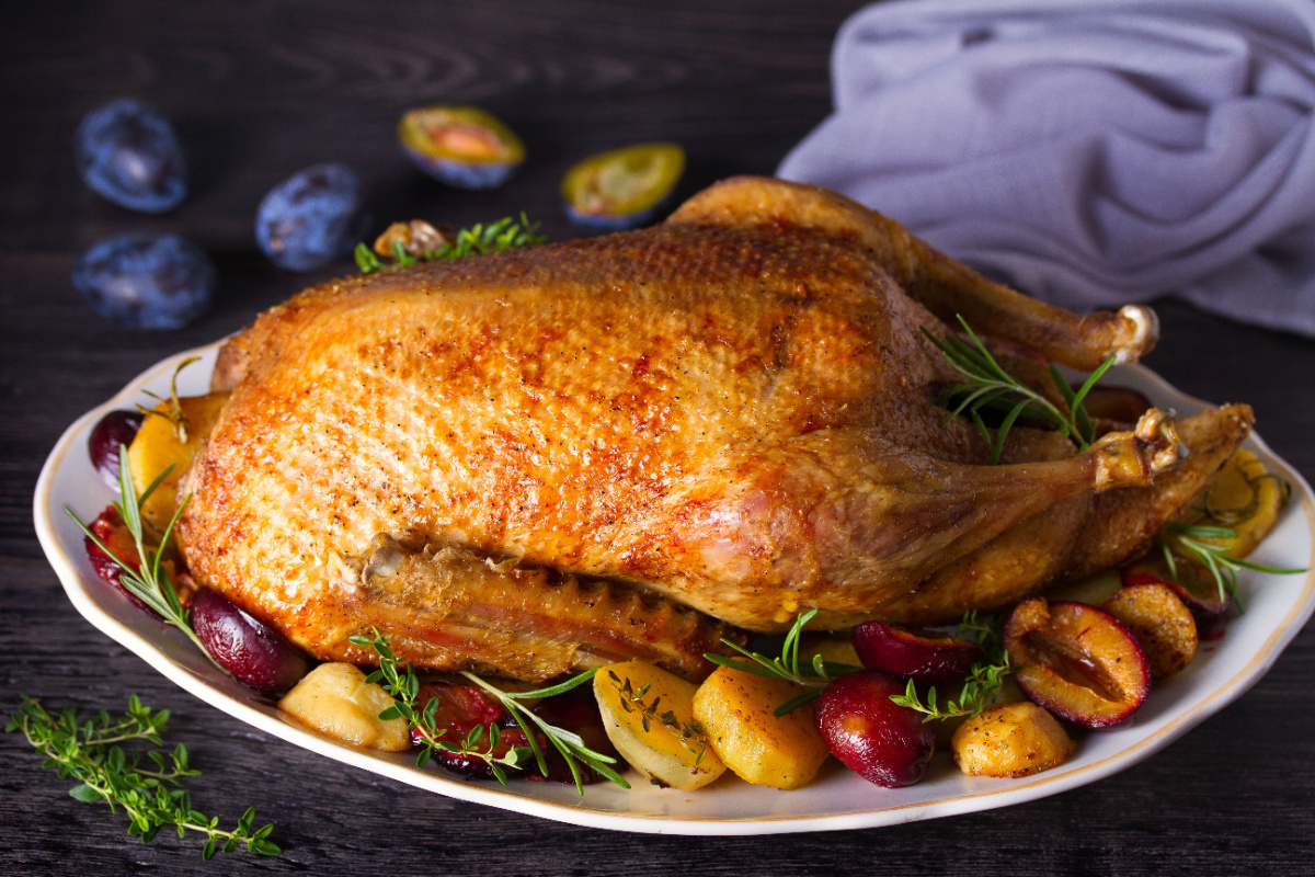 Gänsebraten mit Zwetschgen Ein Festtagsklassiker