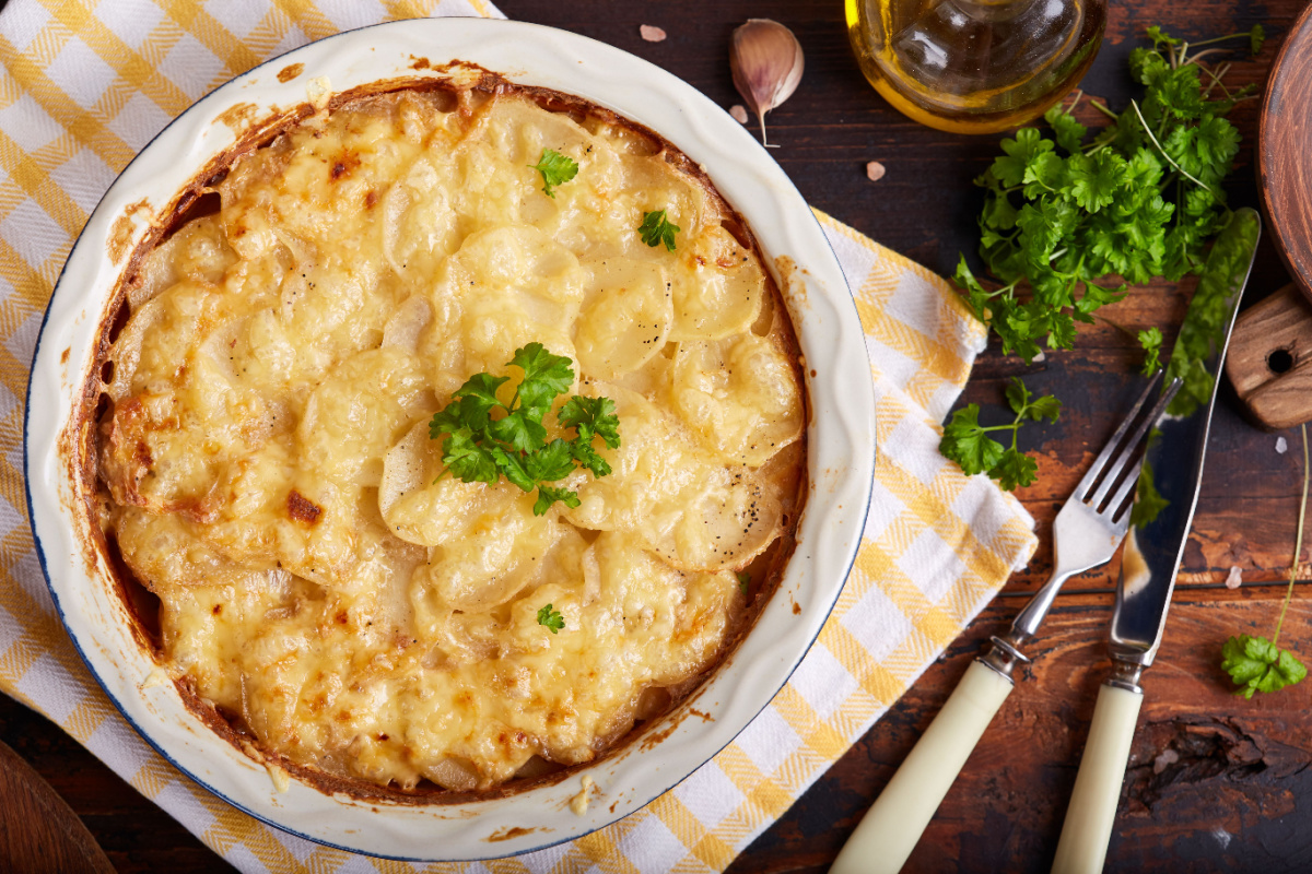 Kartoffelgratin deluxe Mit viel Käse und Liebe