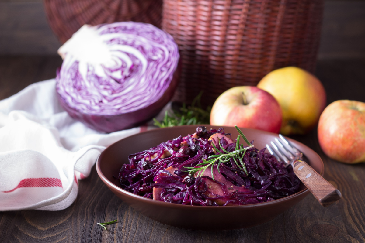 Rotkohl mit Apfel Klassische Beilage mit fruchtiger Note