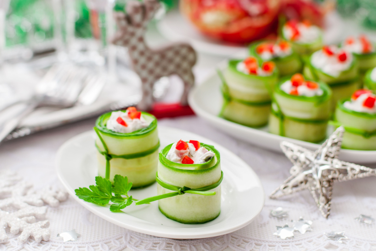 Frische Gurkenhäppchen Der perfekte Party-Snack