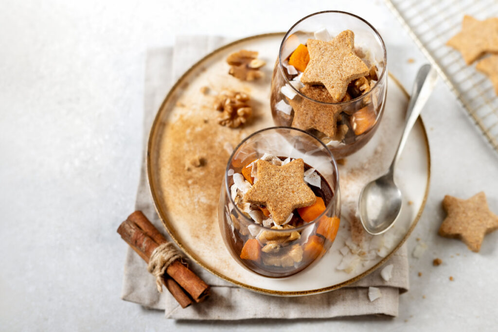 Weihnachtsdessert für gemütliche Abende Cremiges Zimt Mousse