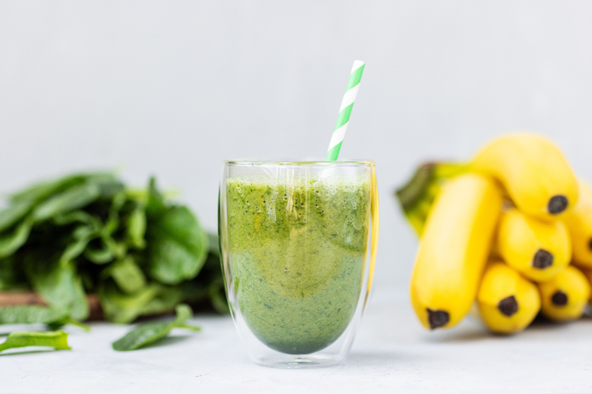 Energie-Boost im Glas Der frische Spinat-Smoothie