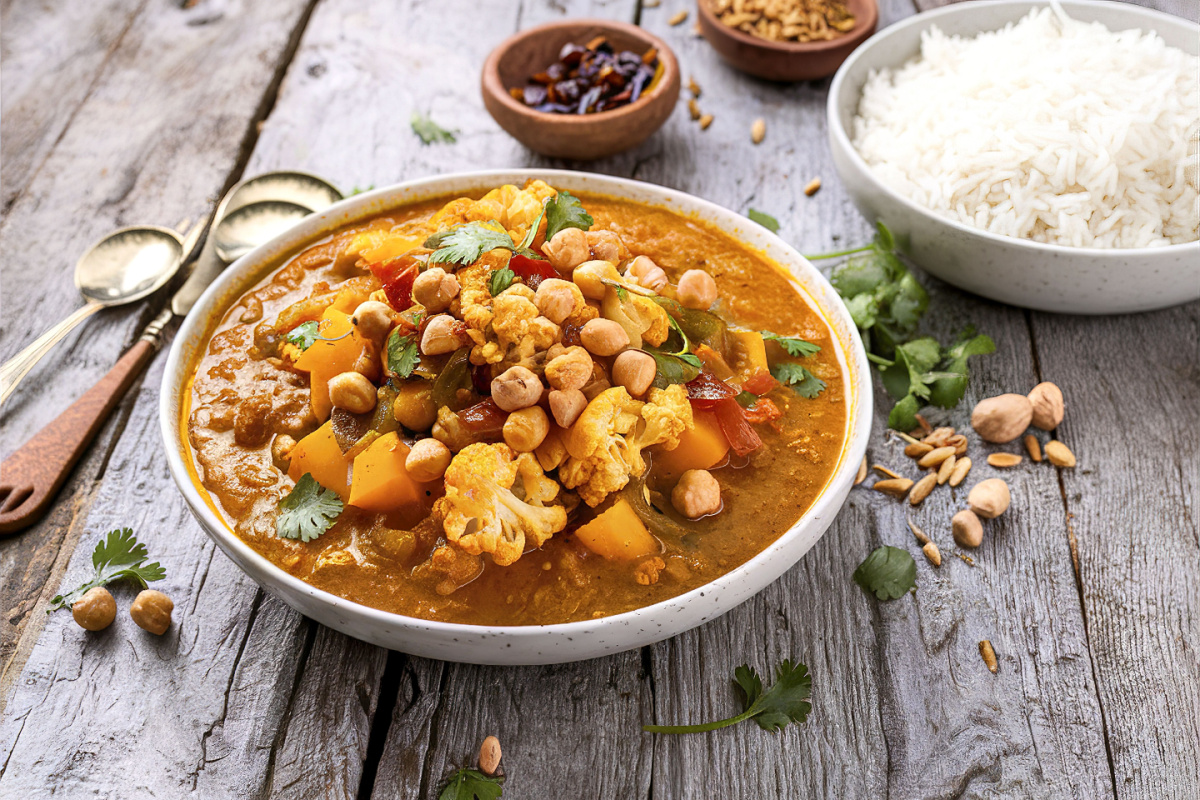 Exotisch und Herzhaft Veganes Curry mit Blumenkohl