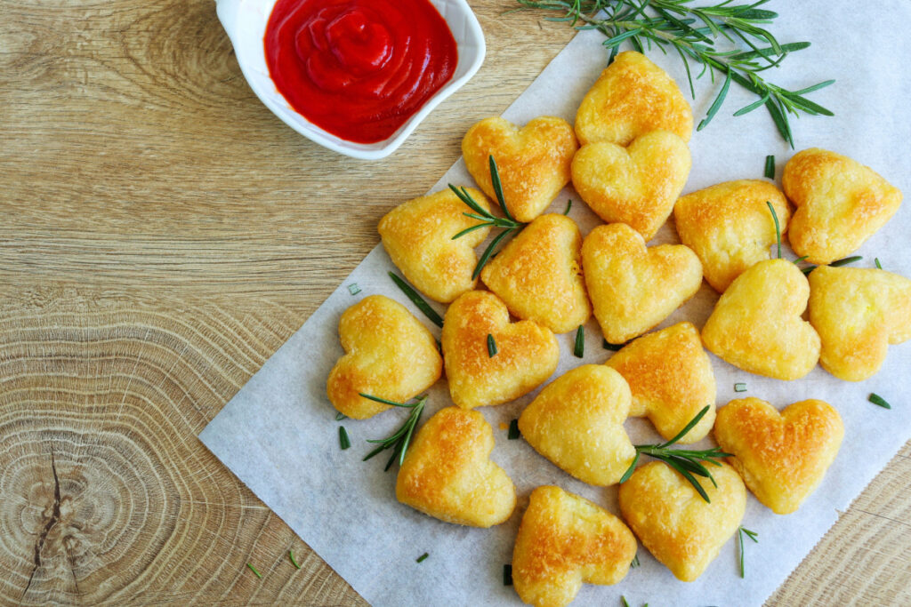 Liebevoll und einfach Kartoffel-Herzen zum Valentinstag