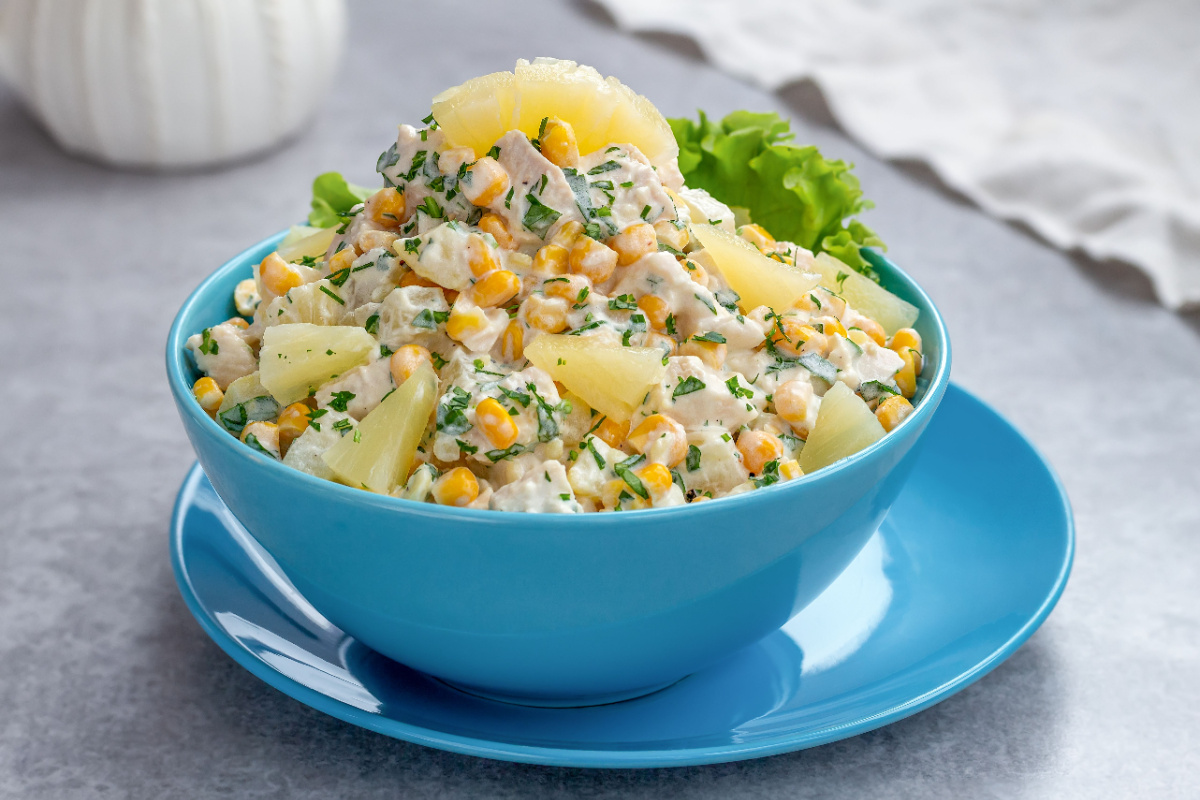 Süß trifft herzhaft Der perfekte Hähnchensalat