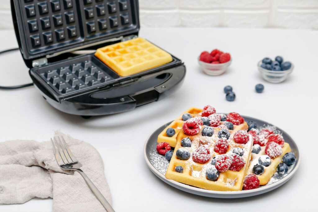 Waffeln mit Beeren Der perfekte Genussmoment