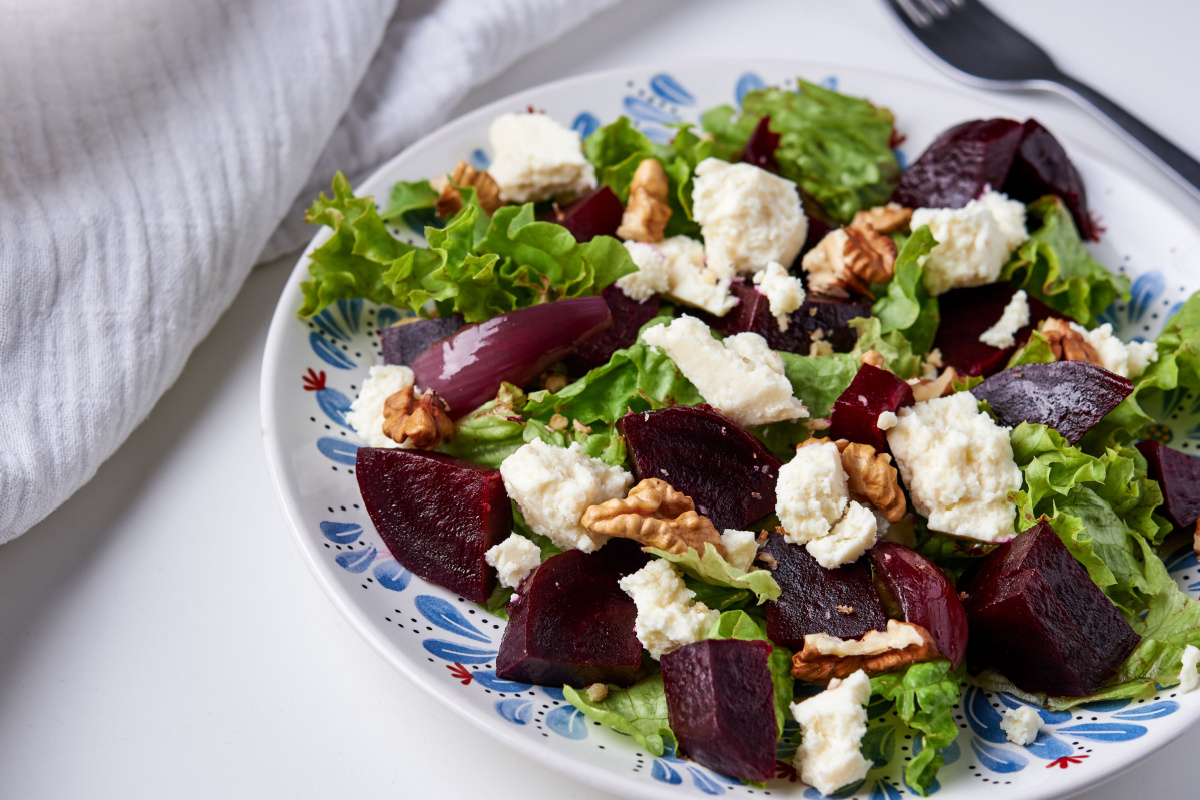 Der perfekte Salat Rote-Bete-Salat mit Ziegenkäse