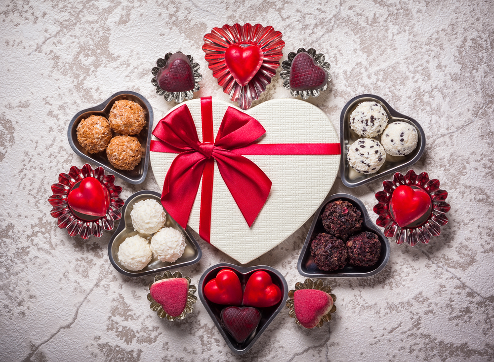 Küchengeschenke zum Valentinstag Pralinen & Marmeladen