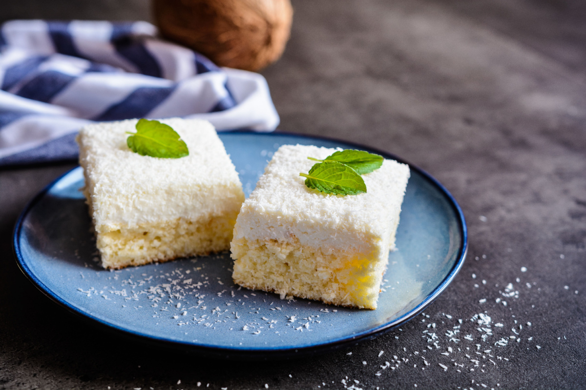 Ein Kuchen wie ein Urlaub Kokoskuchen mit Sahnecreme