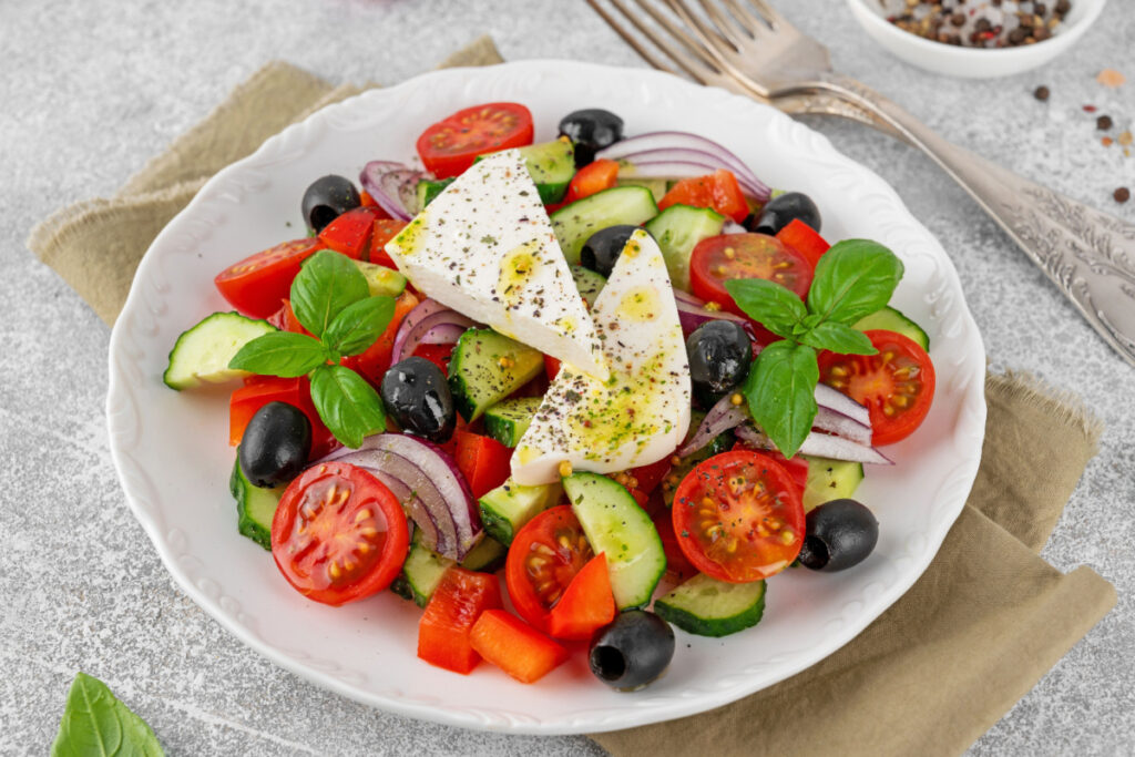 Frisch und mediterran Griechischer Bauernsalat