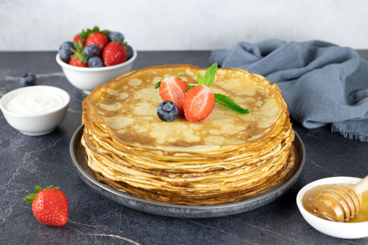 Zart und köstlich Feinee Pfannkuchen aus der Pfanne