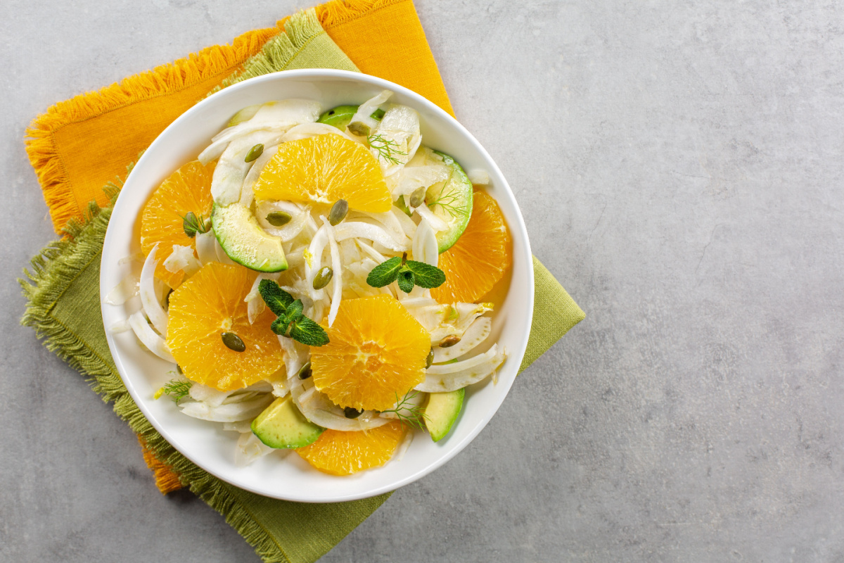 Leicht und knackig Fenchel-Orangen-Salat